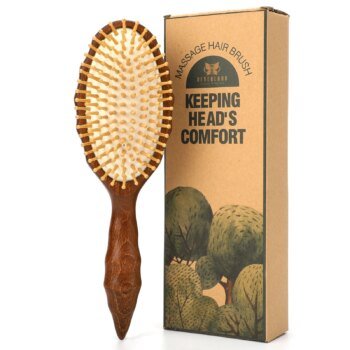 Bamboo Scalp Massager – Natural Hair Massager & Brush for Healthy Scalp Care