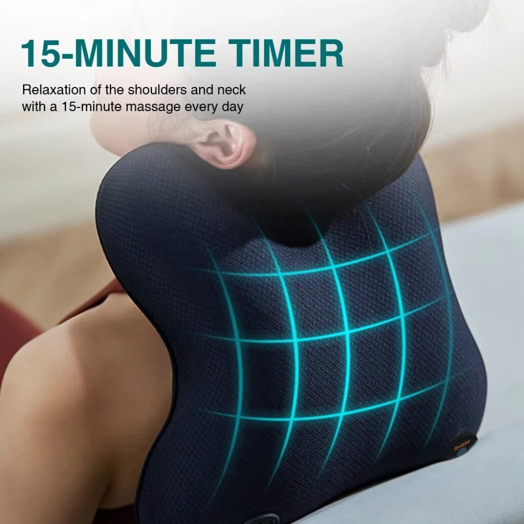 Memory foam massage pillow with breathable 3D fabric