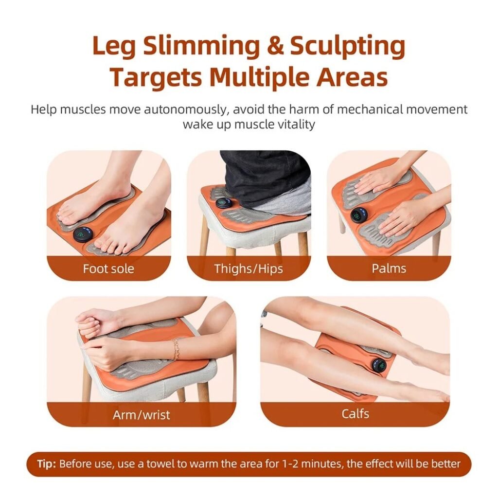 EMS Pad Targeting Foot, Calf & Leg Muscle Relief 