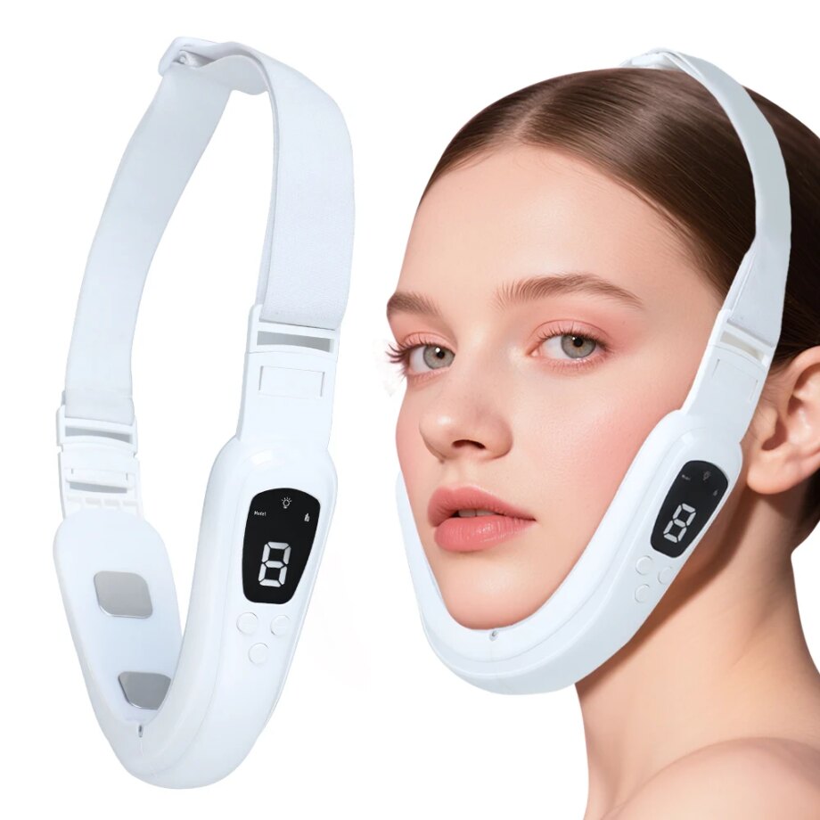 V Face Massager for Jawline Slimming Facial Lifting and Skin Firming with EMS Microcurrent - 11502