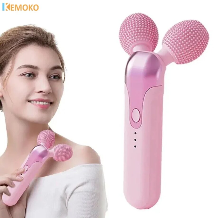 Vibrating Face Massager – Sonic Facial Roller & Eye Massager for Firm Skin - 11531