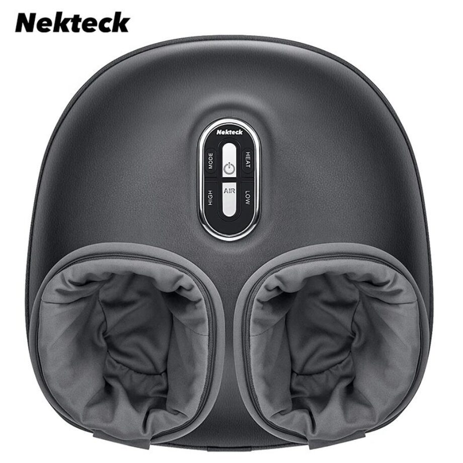 Nekteck Heated Shiatsu Foot Massager – Air Compression & Kneading Roller Therapy - 10403