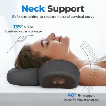 Okayso Heated Massage Pillow – Neck & Back Electric Relief - 10330