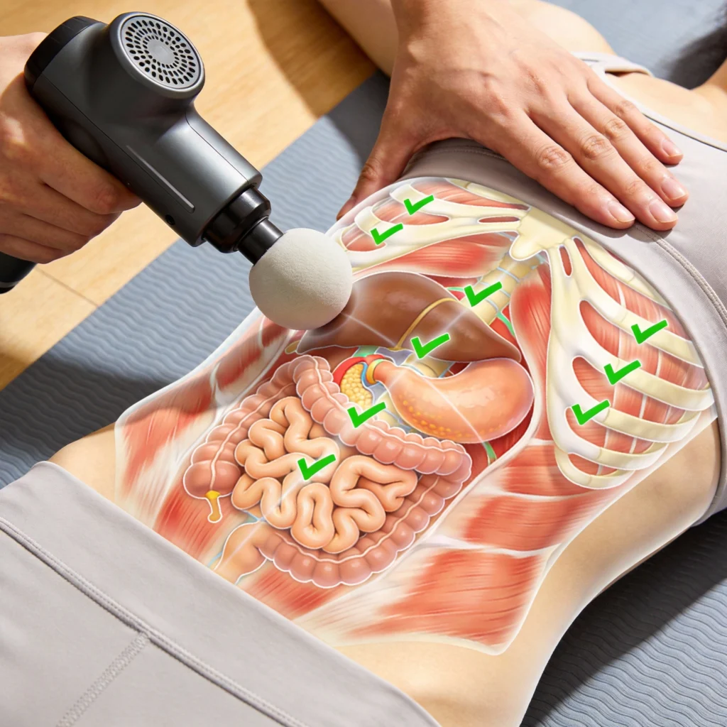 Benefits of Massage Gun on Stomach: What the Science Suggests