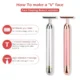 24K Gold Vibrating Facial Roller – T-Shaped Anti-Aging & Skin Tightening Massager