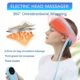 Electric Head Massager with Air Pressure, Hot Compress & Kneading for Migraine Relief