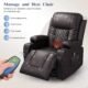 Heated Massage Recliner Chair – Rocking Ergonomic Lounge for Full-Body Comfort