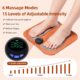 Rechargeable EMS Foot Massager Pad – Circulation Booster with 6 Modes