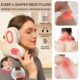 Wireless Neck Pillow Massager – Heated Red Light Therapy with Sleep & Music Functions